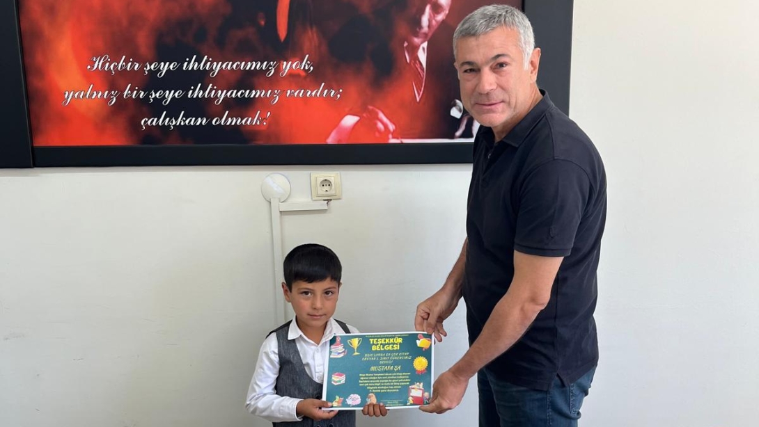 KİTAP OKUMA PROJESİ KAPSAMINDA BSİO'LARDA  EN ÇOK KİTAP OKUYAN ÖĞRENCİLERİMİZİN ÖDÜL TÖRENİ